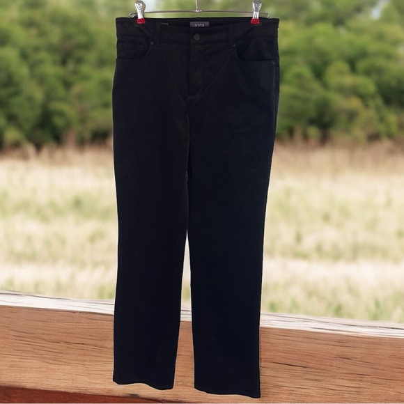 NYDJ Denim - NYDJ Not Your Daughter’s Jeans Black Velour Pants 10